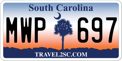 SC license plate MWP697