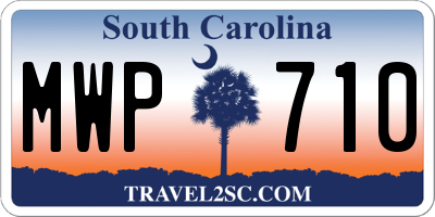 SC license plate MWP710