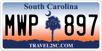 SC license plate MWP897