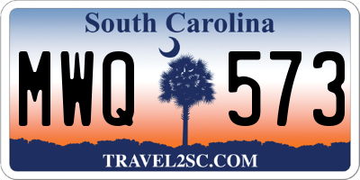 SC license plate MWQ573