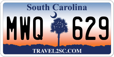 SC license plate MWQ629