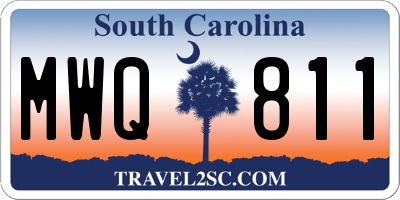 SC license plate MWQ811