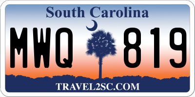 SC license plate MWQ819
