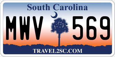 SC license plate MWV569