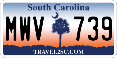 SC license plate MWV739