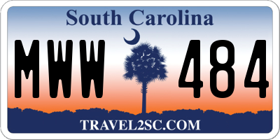 SC license plate MWW484