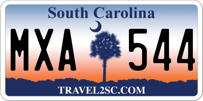 SC license plate MXA544
