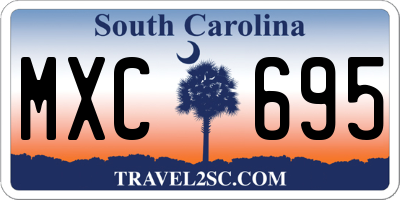 SC license plate MXC695