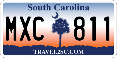SC license plate MXC811
