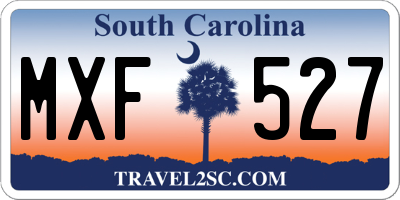SC license plate MXF527