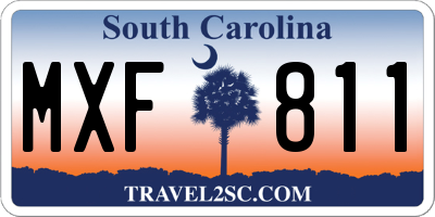 SC license plate MXF811