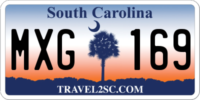 SC license plate MXG169