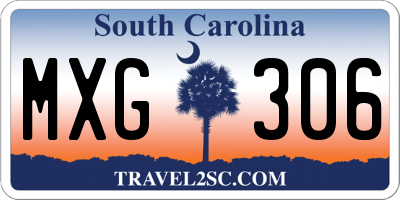SC license plate MXG306