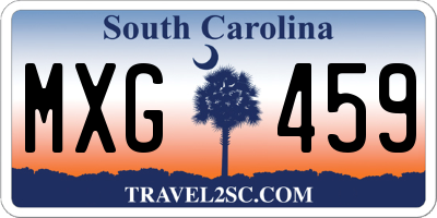 SC license plate MXG459