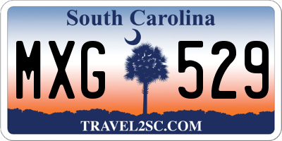 SC license plate MXG529