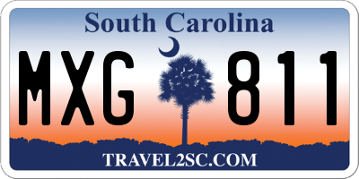 SC license plate MXG811