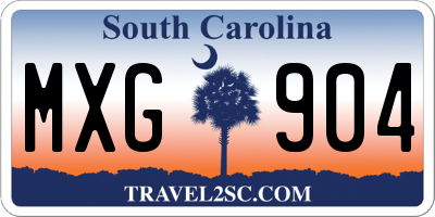 SC license plate MXG904