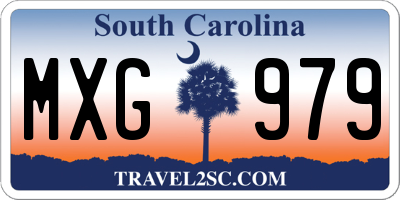 SC license plate MXG979