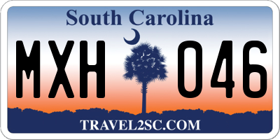 SC license plate MXH046