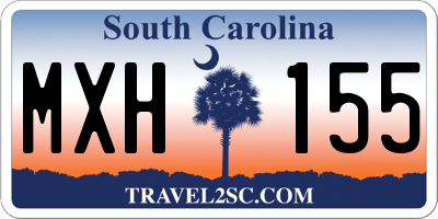 SC license plate MXH155