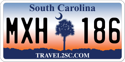 SC license plate MXH186