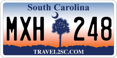 SC license plate MXH248