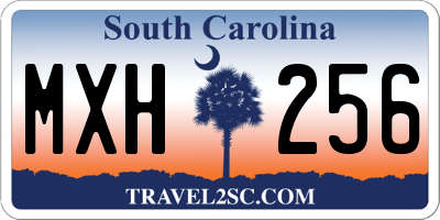 SC license plate MXH256