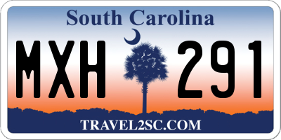 SC license plate MXH291