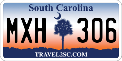 SC license plate MXH306
