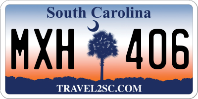 SC license plate MXH406