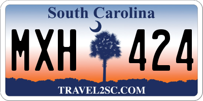 SC license plate MXH424