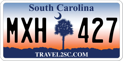 SC license plate MXH427