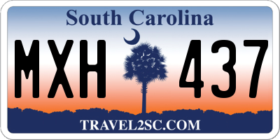 SC license plate MXH437