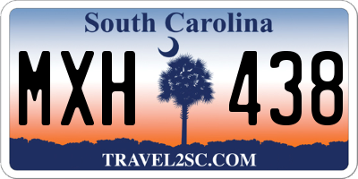 SC license plate MXH438