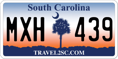 SC license plate MXH439
