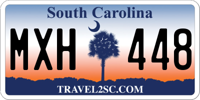 SC license plate MXH448
