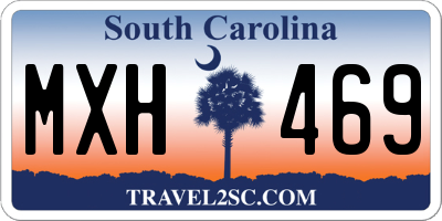 SC license plate MXH469