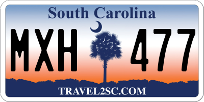 SC license plate MXH477