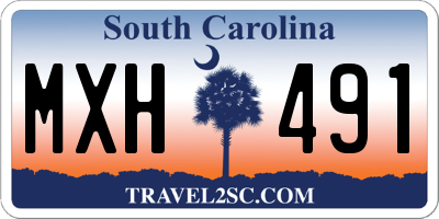 SC license plate MXH491
