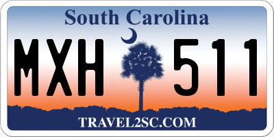 SC license plate MXH511
