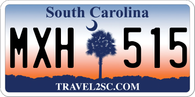 SC license plate MXH515