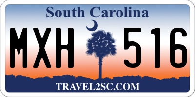 SC license plate MXH516