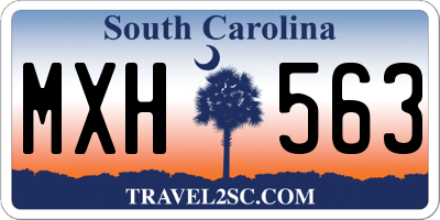 SC license plate MXH563