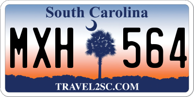 SC license plate MXH564