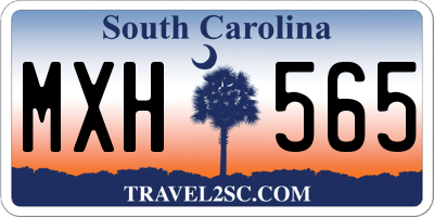 SC license plate MXH565