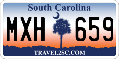 SC license plate MXH659