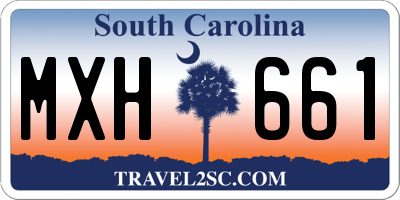 SC license plate MXH661