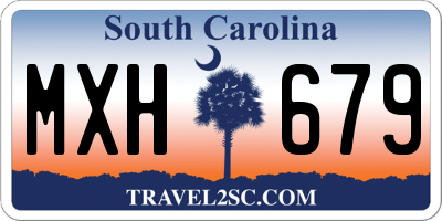 SC license plate MXH679