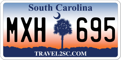 SC license plate MXH695