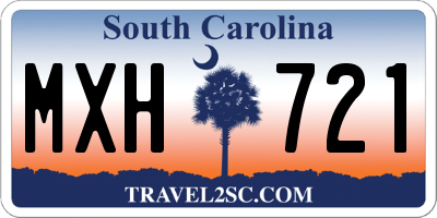 SC license plate MXH721